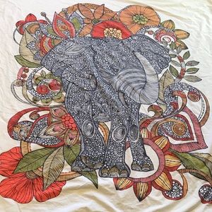 Queen size elephant duvet cover